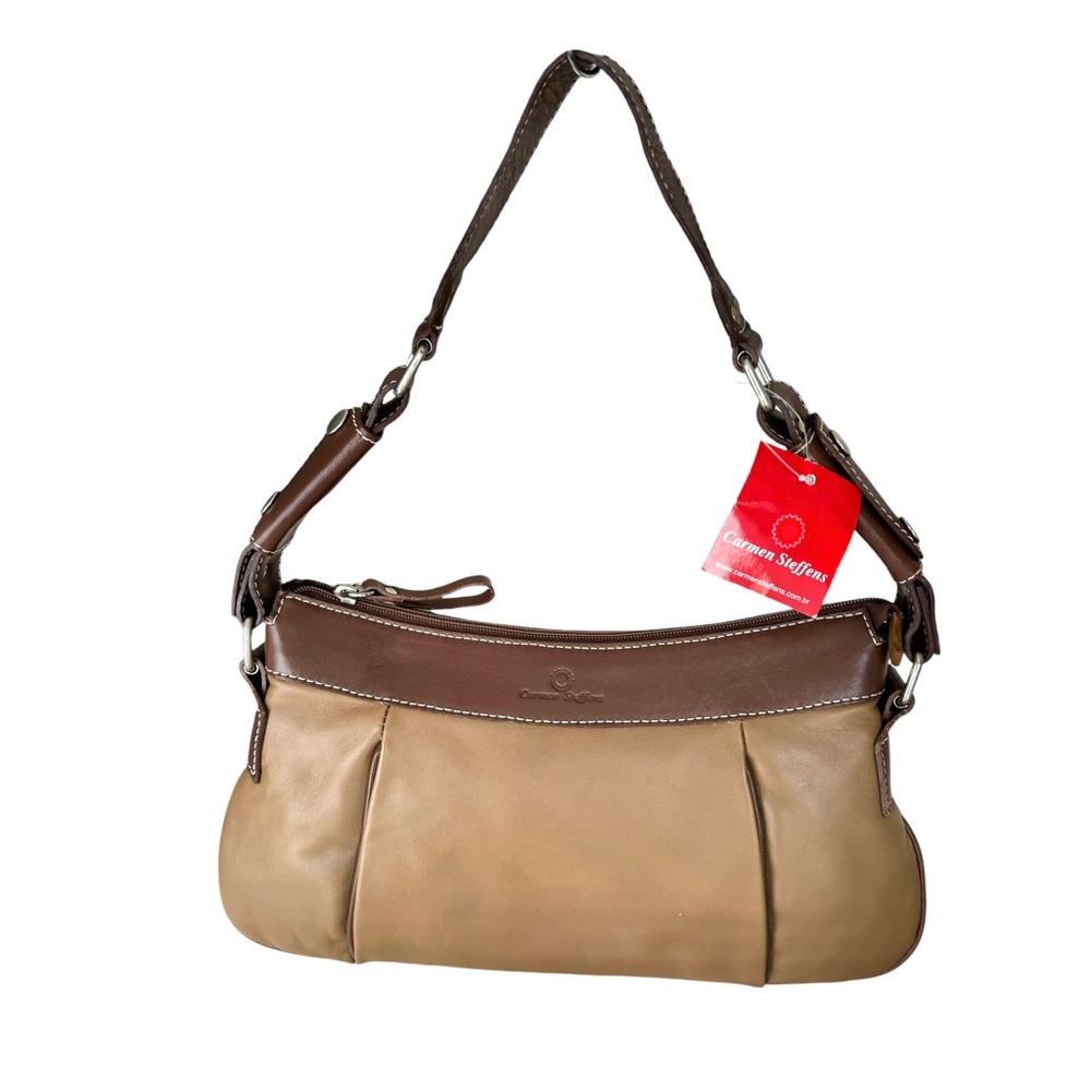 🆕 Carmen Steffens Demi Baguette Shoulder Bag Leather